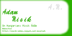 adam misik business card